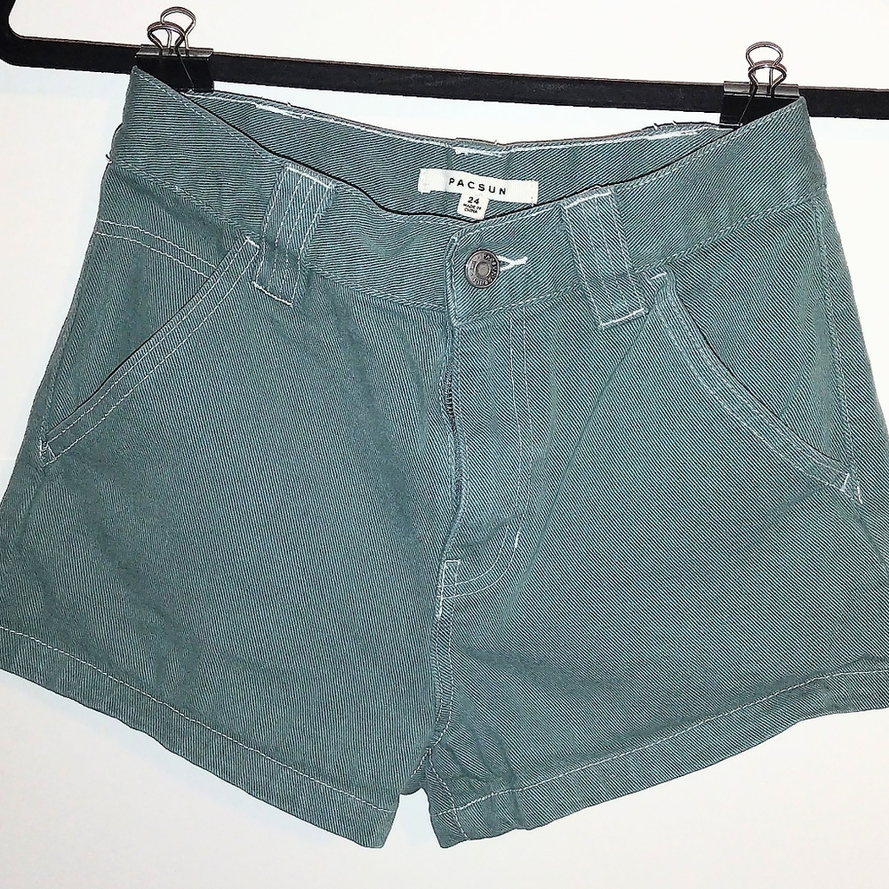 PacSun High Waisted Denim Shorts Waist Size 24